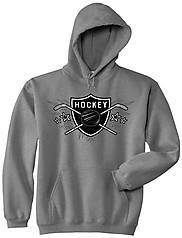 Pure Sport Hooded Hockey Sweatshirt: Hockey Sheild