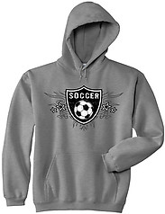 Pure Sport Hooded Soccer Sweatshirt: Soccer Shield