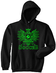 Pure Sport Hooded Soccer Sweatshirt: Play Hard Eagle