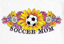 Soccer T-Shirt: Soccer Mom Flower