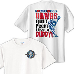 Pure Sport Lacrosse T-Shirt: Peein' Puppy