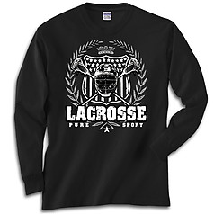 Pure Sport Long Sleeve Lacrosse T-Shirt: Lacrosse Laurel