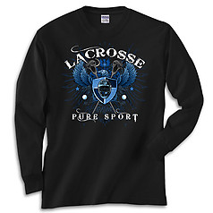 Pure Sport Long Sleeve Lacrosse T-Shirt: Lacrosse Eagle