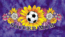 Soccer T-Shirt: Soccer Mom Flower Tie Dye