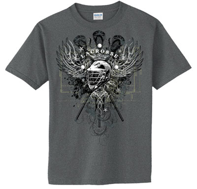 Pure Sport Lacrosse T-Shirt: Lacrosse Wings